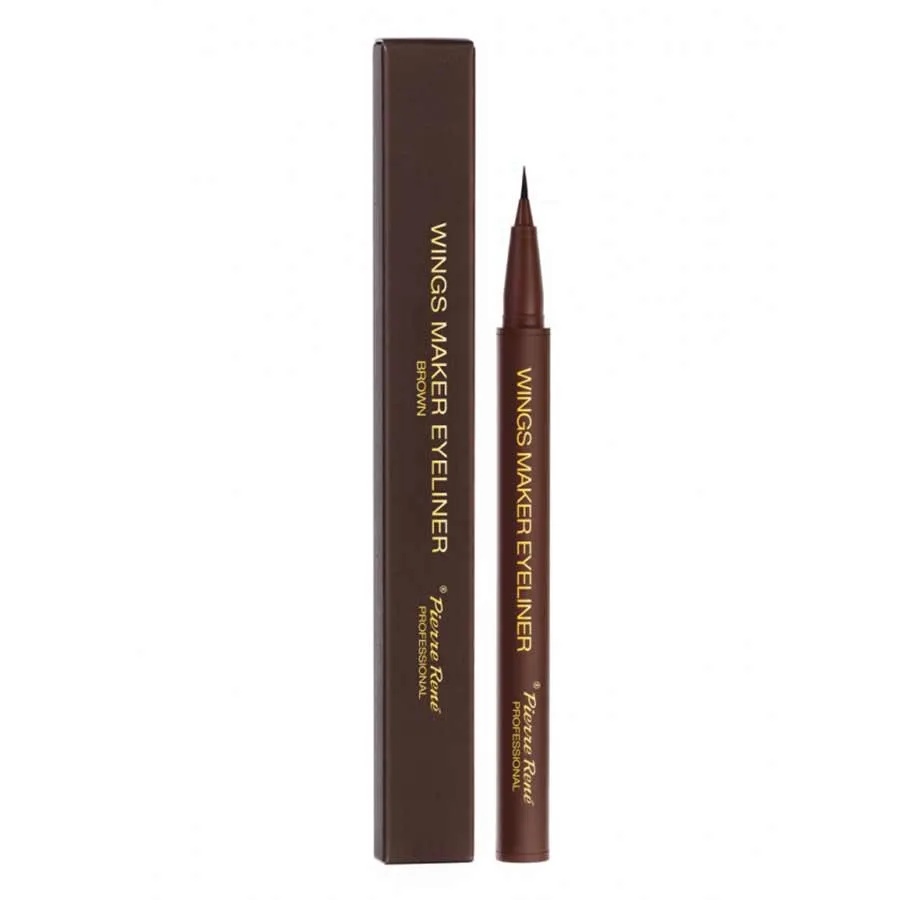 foto eyeliner en rotulador wings marron pierre rene 2
