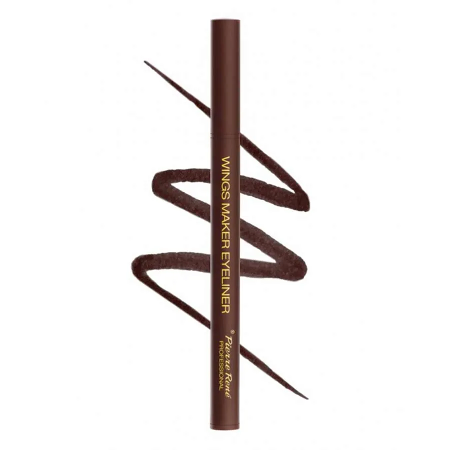 foto eyeliner en rotulador wings marron pierre rene