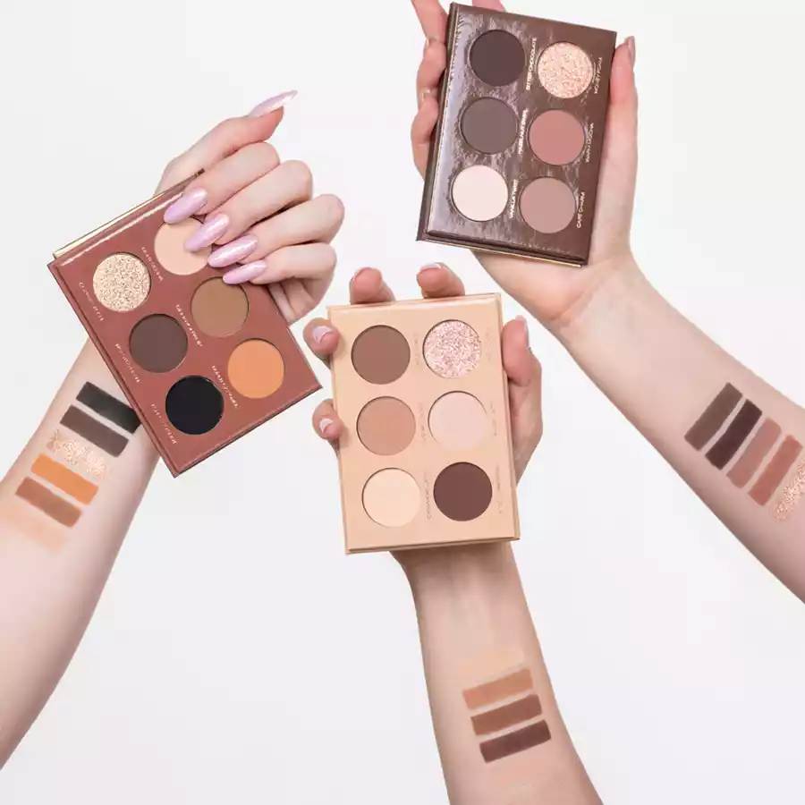 imagen paleta de sombras mocha mousse mocha pierre rene swatches trio