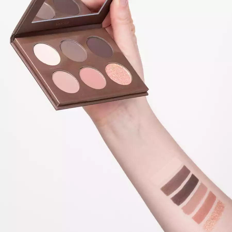 imagen paleta de sombras mocha mousse mocha pierre rene swatches
