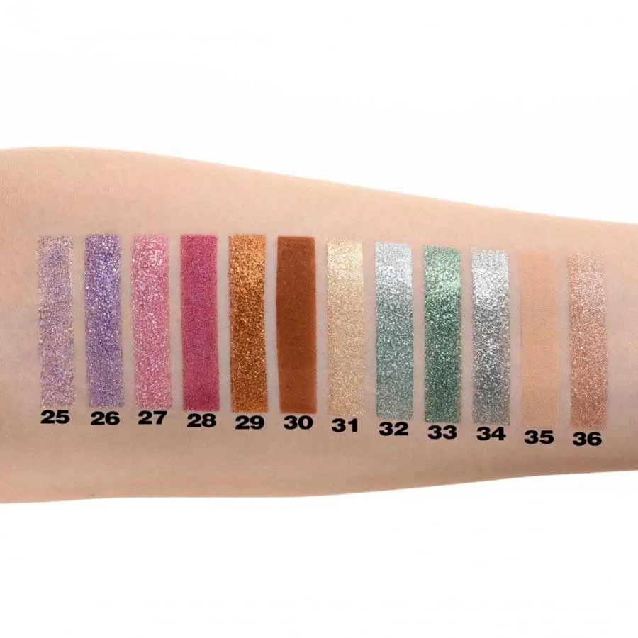 foto sombra brillo foil en godet pierre rene swatches 025 036