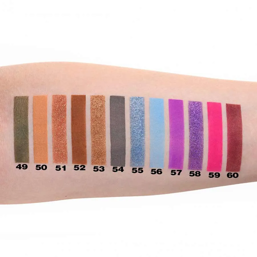 foto sombra brillo foil en godet pierre rene swatches 049 060
